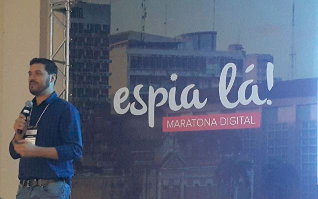 Cristiano Santos ministrou a palestra sobre o Linkedin no evento Espia Lá! Maratona Digital em Cuiabá (MT).